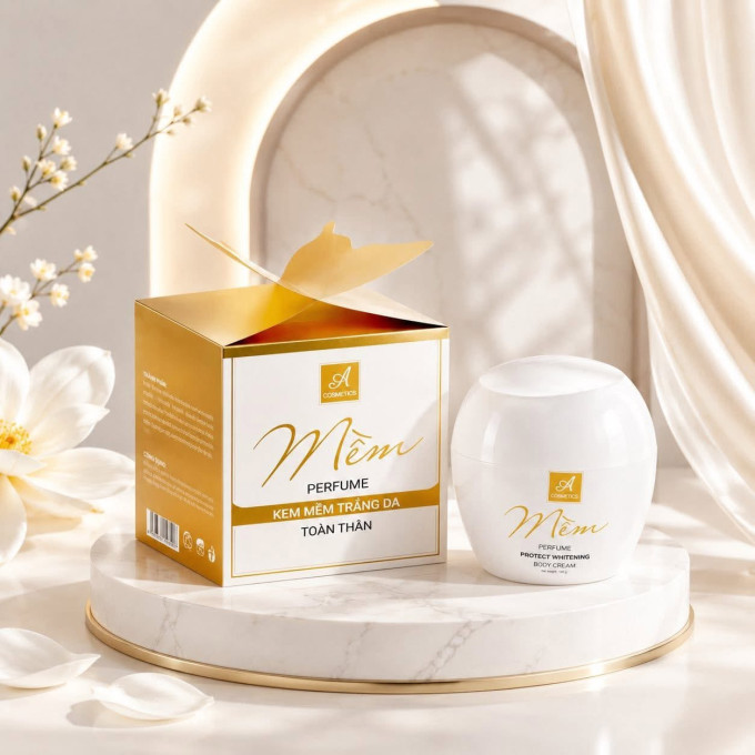 Kem Body Mềm A Cosmetics 150g – Dưỡng Ẩm, Dưỡng Sáng Và Nâng Tone Tự Nhiên