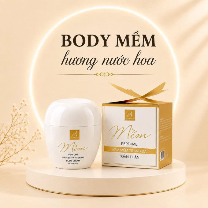Kem Body Mềm A Cosmetics 150g – Dưỡng Ẩm, Dưỡng Sáng Và Nâng Tone Tự Nhiên