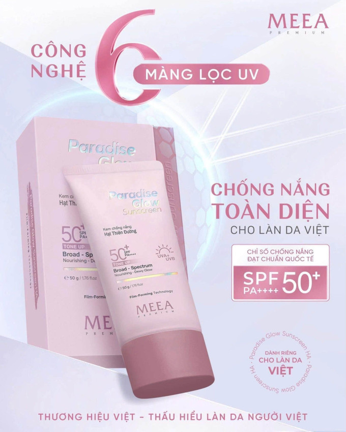 Kem Chống Nắng Meea chính hãng - Bảo Vệ Da, Nâng Tone Tự Nhiên