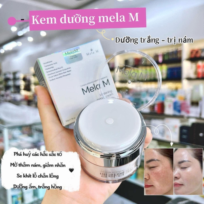 Kem Nám Mela M Hàn Quốc 50ml – Hỗ Trợ Mờ Nám, Thâm, Sạm Da