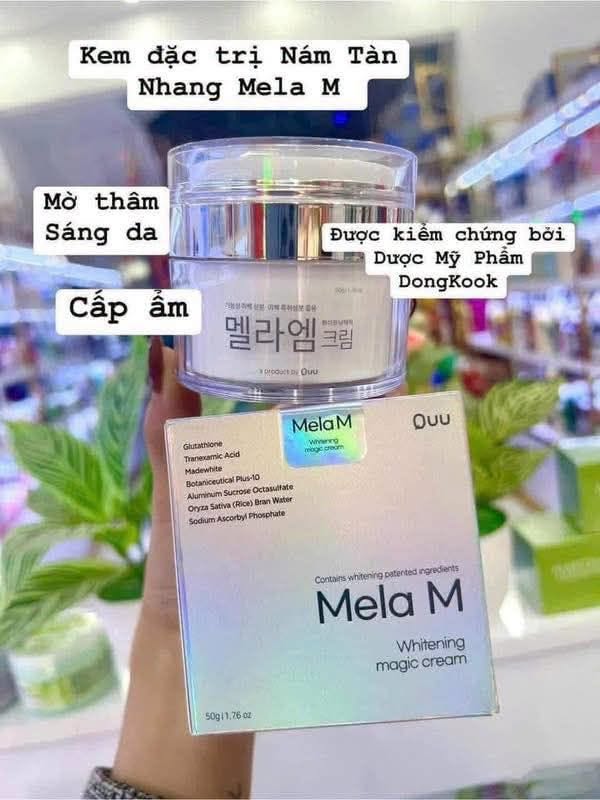 Hỗ trợ làm mờ thâm nám, tàn nhang và vùng da sạm màu.