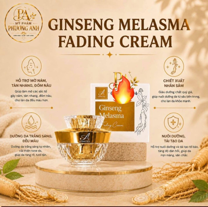 Kem nám tàn nhang Ginseng Melasma A Cosmetics
