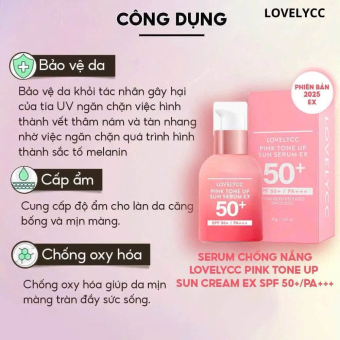 Vì sao nên chọn Serum LovelyCC Pink Tone Up