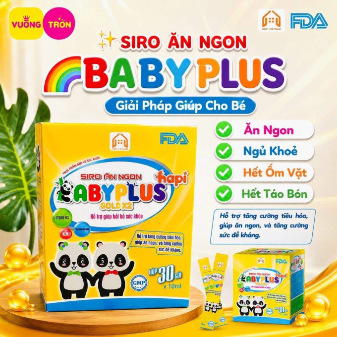 Siro Baby Plus Hỗ Trợ Ăn Ngon, Tiêu Hóa Khỏe Cho Trẻ