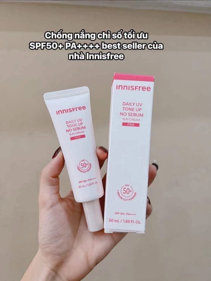 Kem Chống Nắng Nâng Tone Kiềm Dầu Innisfree Daily UV Tone Up 50ml SPF50+ PA++++