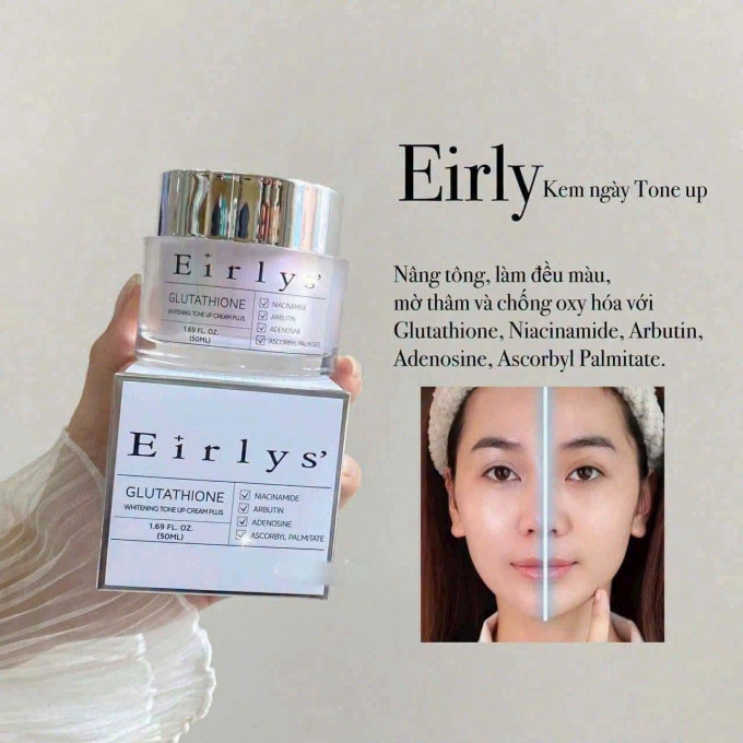 Kem Dưỡng Eirlys Ban Ngày Glutathione Whitening Tone Up Cream 50ml