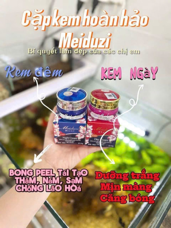 Kem Meiduzi Nhật Bản Day Cream & Night Cream 20g – Chăm Sóc Da Ngày Và Đêm