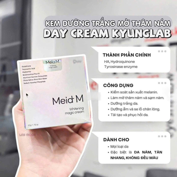 Kem Mela M Hàn Quốc Dr.MH – Kem Dưỡng Da Hỗ Trợ Mờ Nám