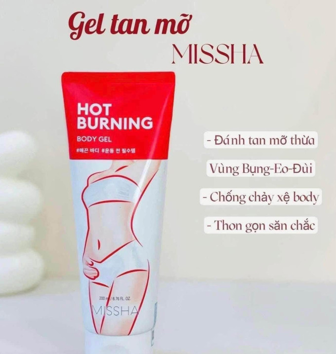 Body Gel Hot Burning Missha 200ml – Gel Massage Chăm Sóc Body