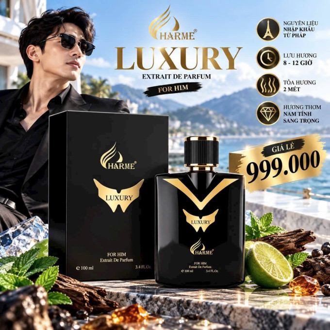 Nước Hoa Nam Charme Luxury 100ml – Sang Trọng, Nam Tính