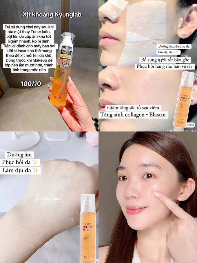 Xịt Khoáng PDRN KyungLab 150ml – Cấp Ẩm, Làm Dịu Và Chăm Sóc Da